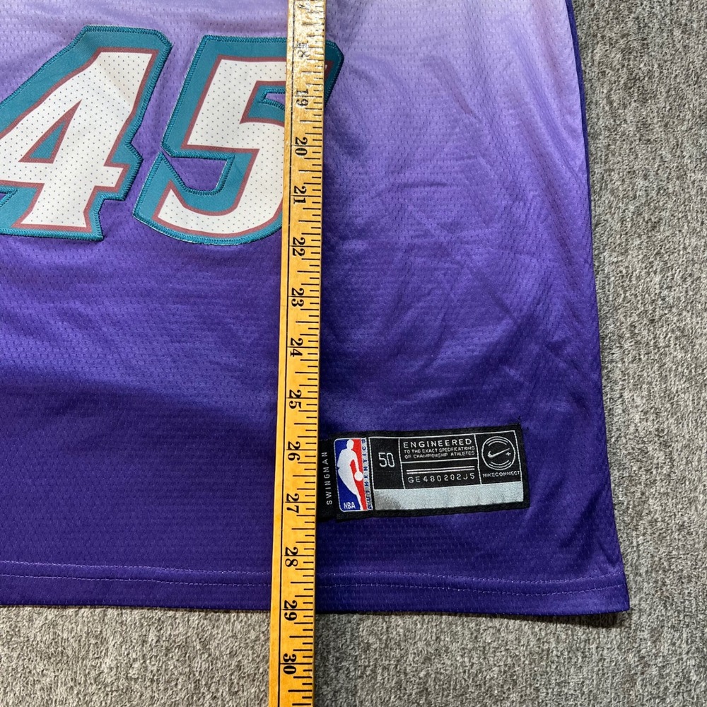 Nike Utah Jazz Donovan Mitchell 45 Purple Mountain Swingman Jersey Mens 50 Large - Picture 8 of 11